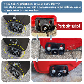 Huthbrother easy-install snow thrower skid shoes simplify maintenance and setup.