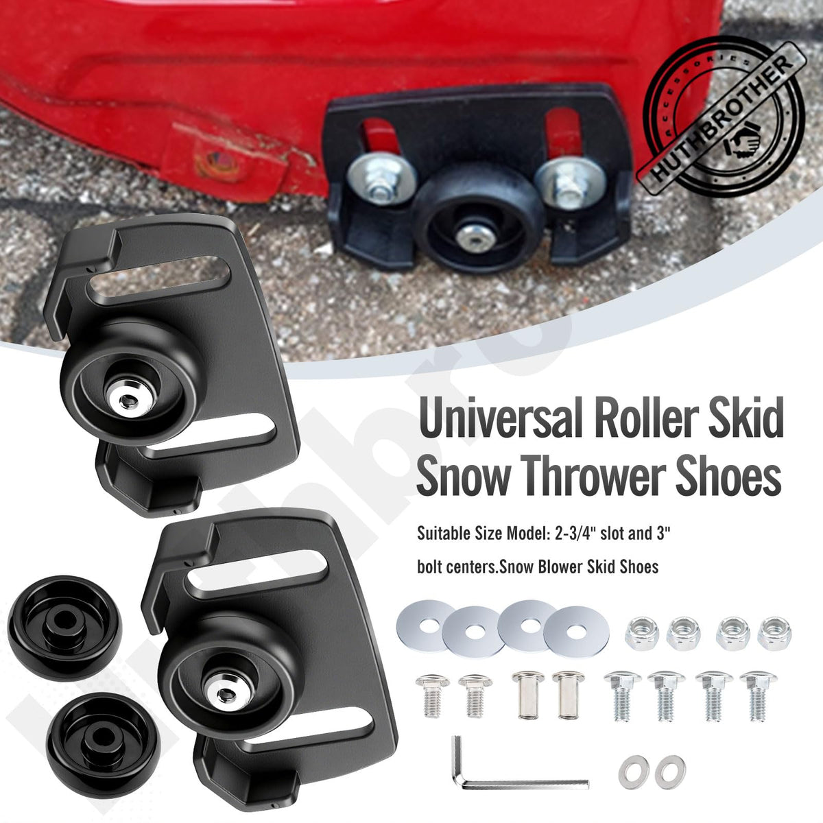 Huthbrother hole-distance-adjustable installation makes fitting easier to match your unit.