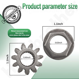 Huthbrother pinion gear 741-0656A with 11 teeth improves steering response.