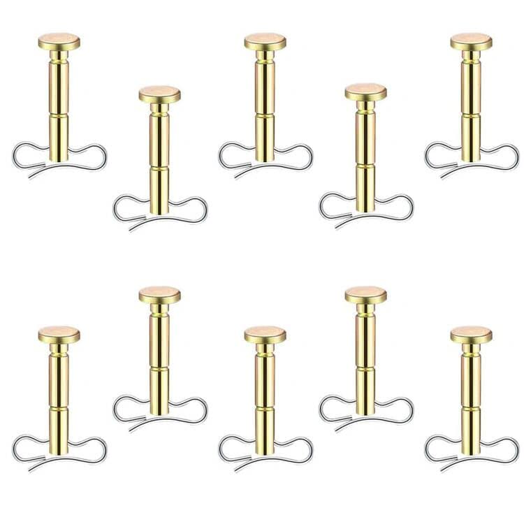 Huthbrother shear-pin-assembly close-up, durable steel pins for snowblower reliability