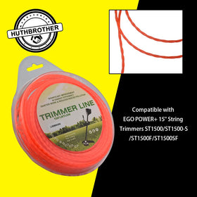 Huthbrother twisted-edge cutting line showing sharp geometry for cleaner cuts.