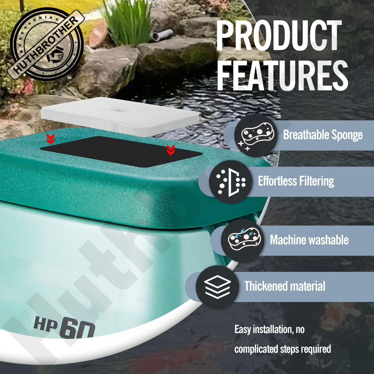 Huthbrother Hiblow HP-60-0117 air filters set with durable media for long-lasting use.