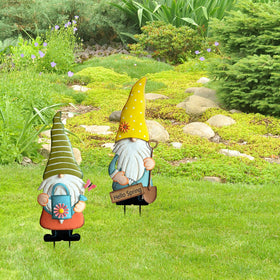 HUTHDAK hand painted decor shines on lawns and porches year round