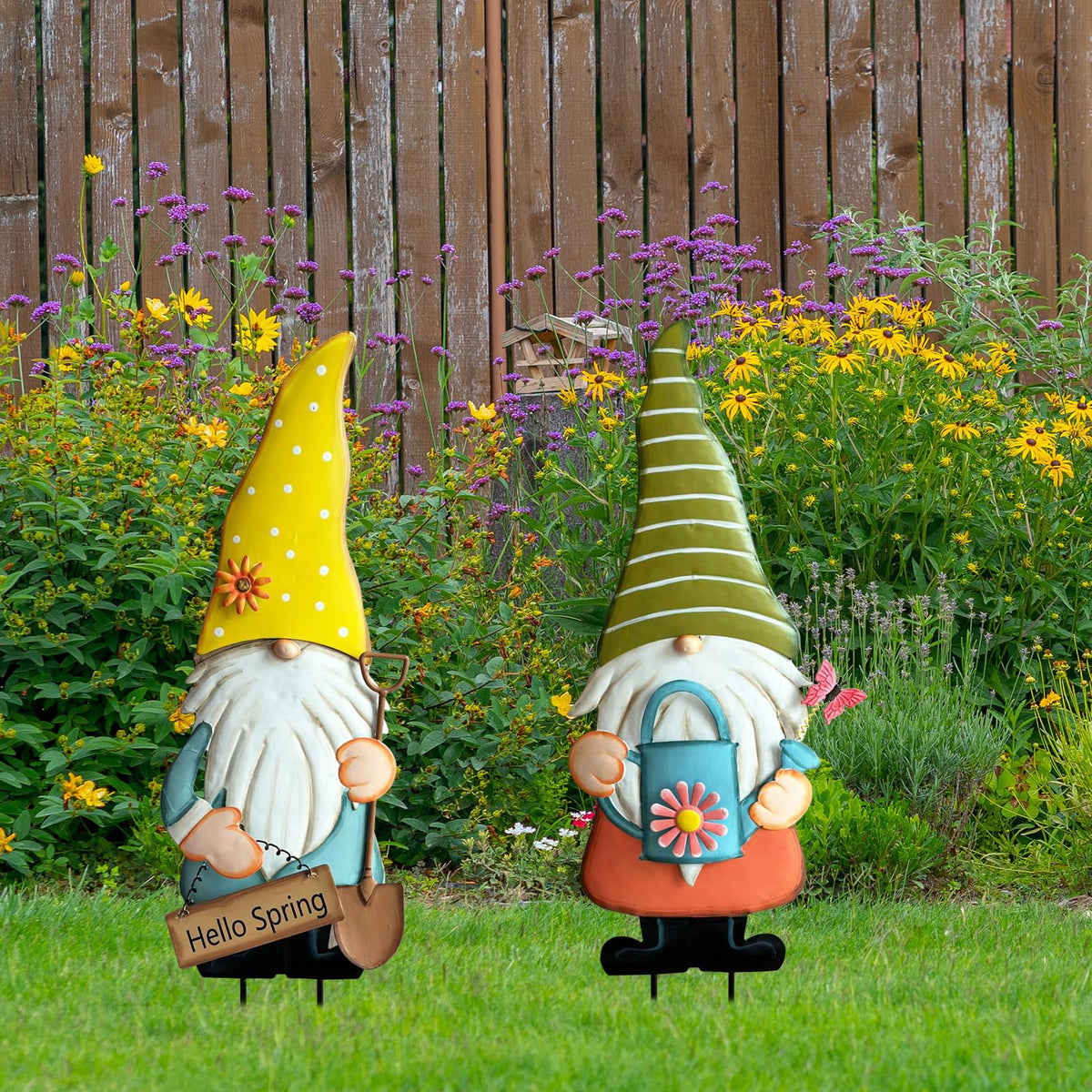 HUTHDAK two pack provides instant yard charm along pathways