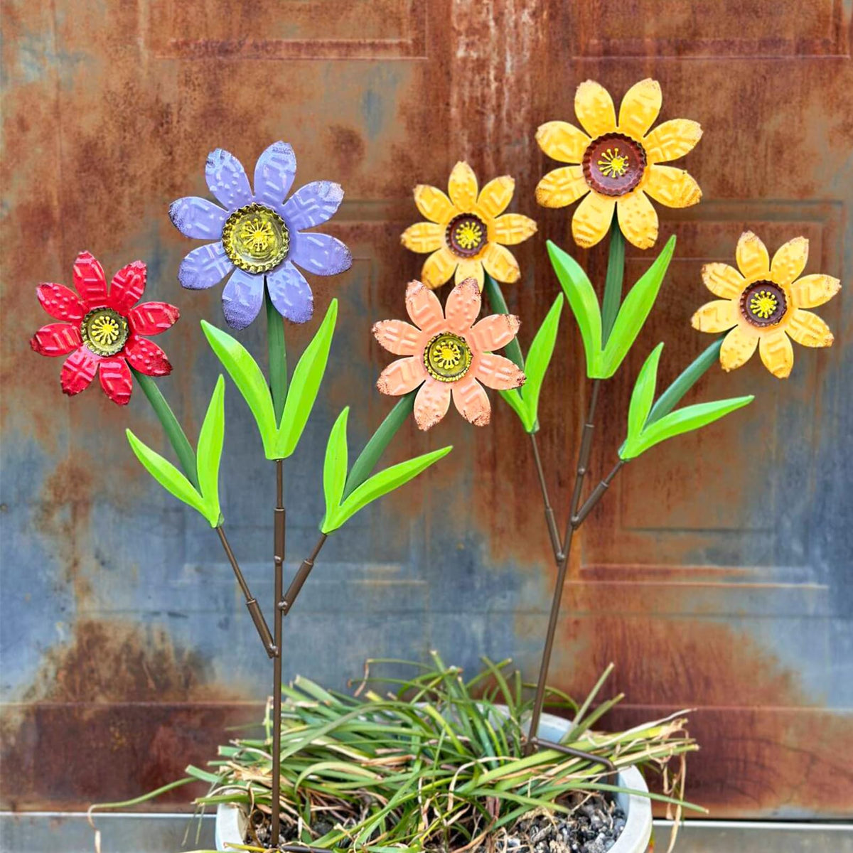 HUTHDAK spring garden decor creates visual interest along walkways.