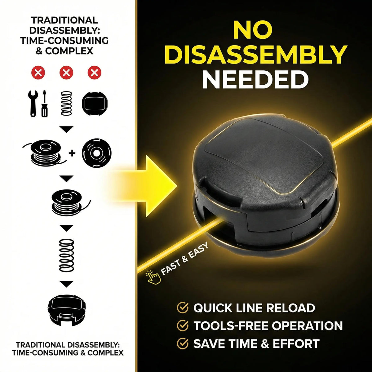HUVOTOSI US Speed Feed 400 installation demonstrating easy on-off