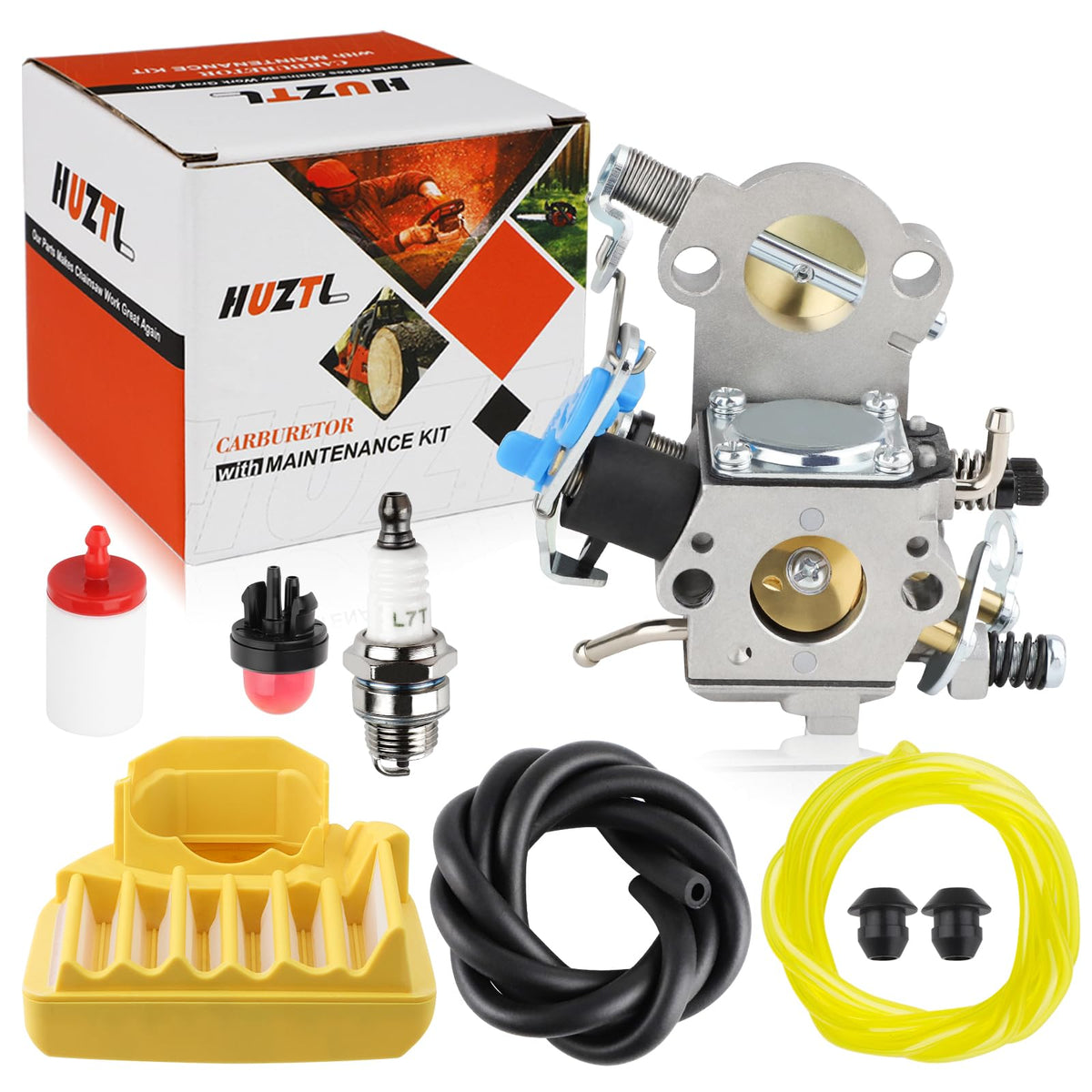 HUZTL 455 Rancher carburetor kit for Husqvarna improves starting reliability