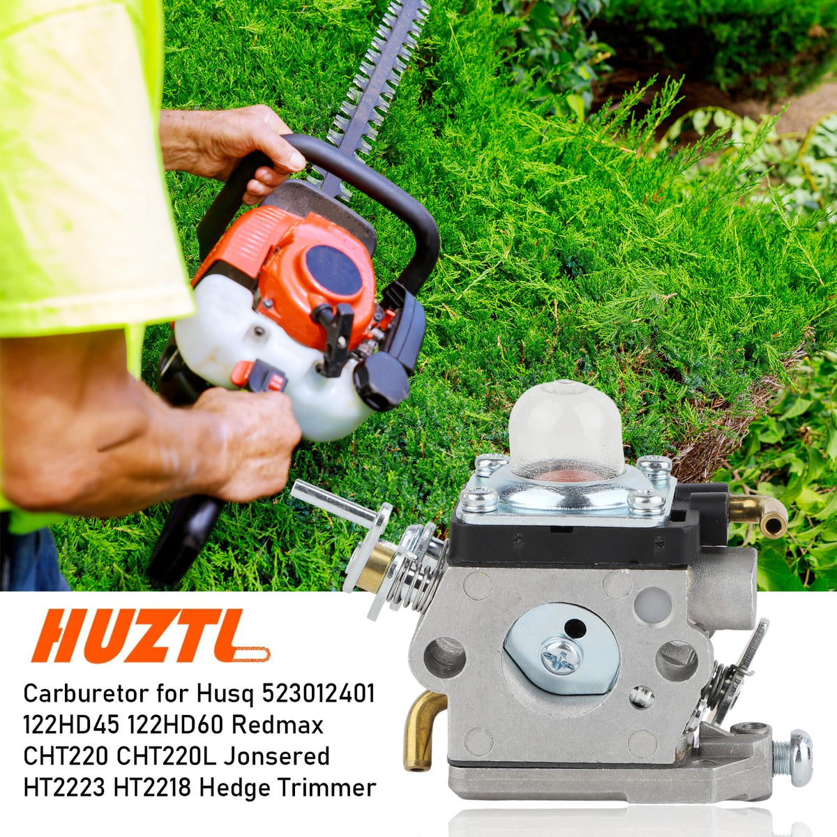 HUZTL air filter for Husqvarna 122HD60 keeps intake clean for steady performance.