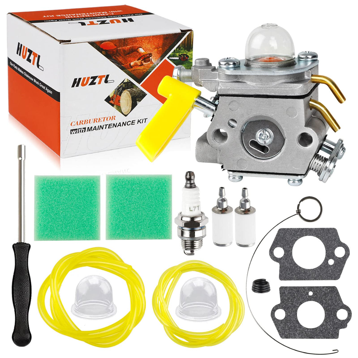HUZTL CS26 carburetor assembly for Ryobi Homelite, ready for quick replacement.