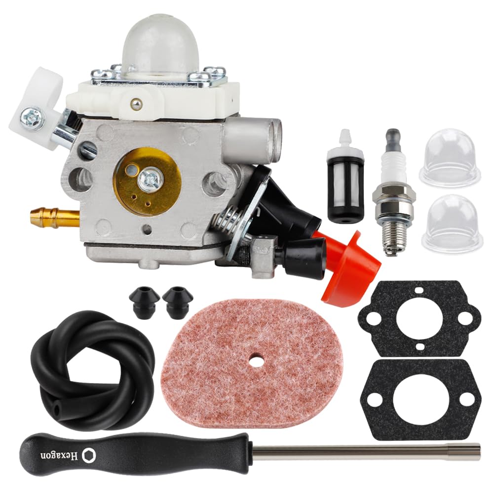 HUZTL FS56RC carburetor assembly for Stihl trimmers improves fuel delivery