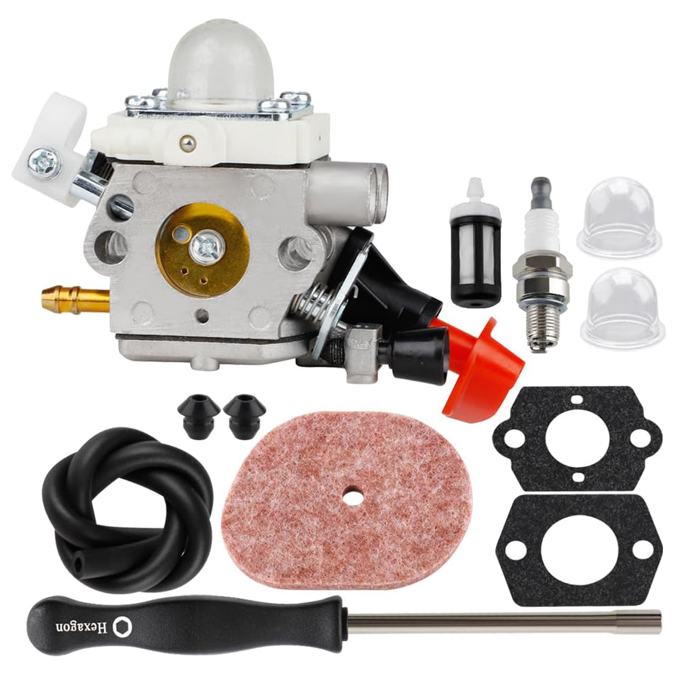 HUZTL FS56RC carburetor assembly for Stihl trimmers improves fuel delivery