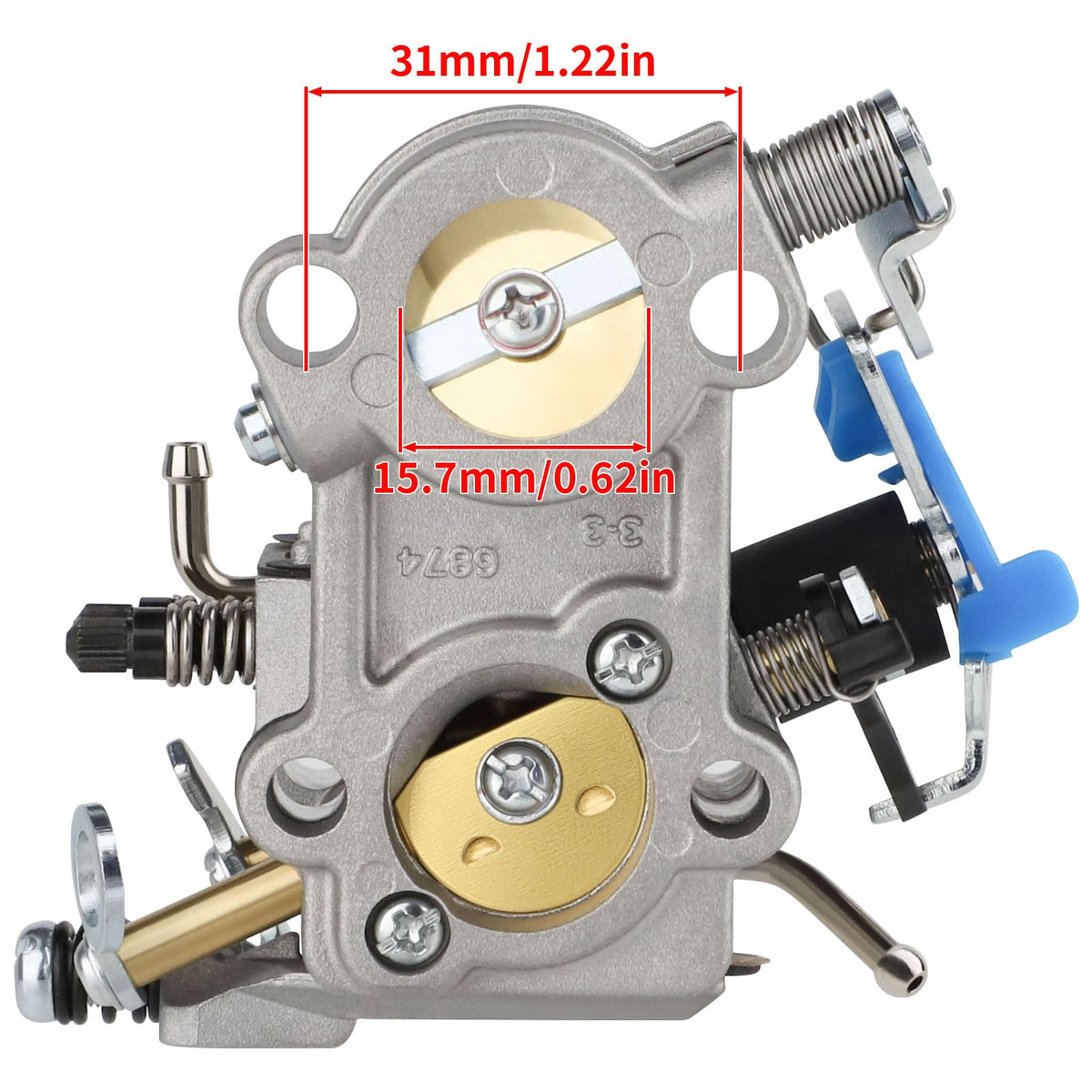 Durable fuel lines included for reliable fuel delivery to the carb