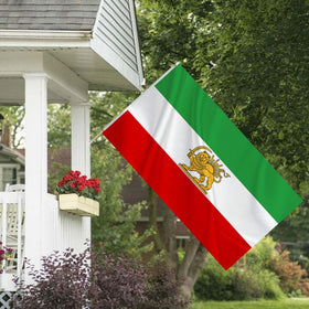 HVATLTL Iran flag made from 100D polyester in vivid colors for outdoor use