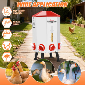 HVDI 70-80lb feeder features rust-resistant metal for durable outdoor use