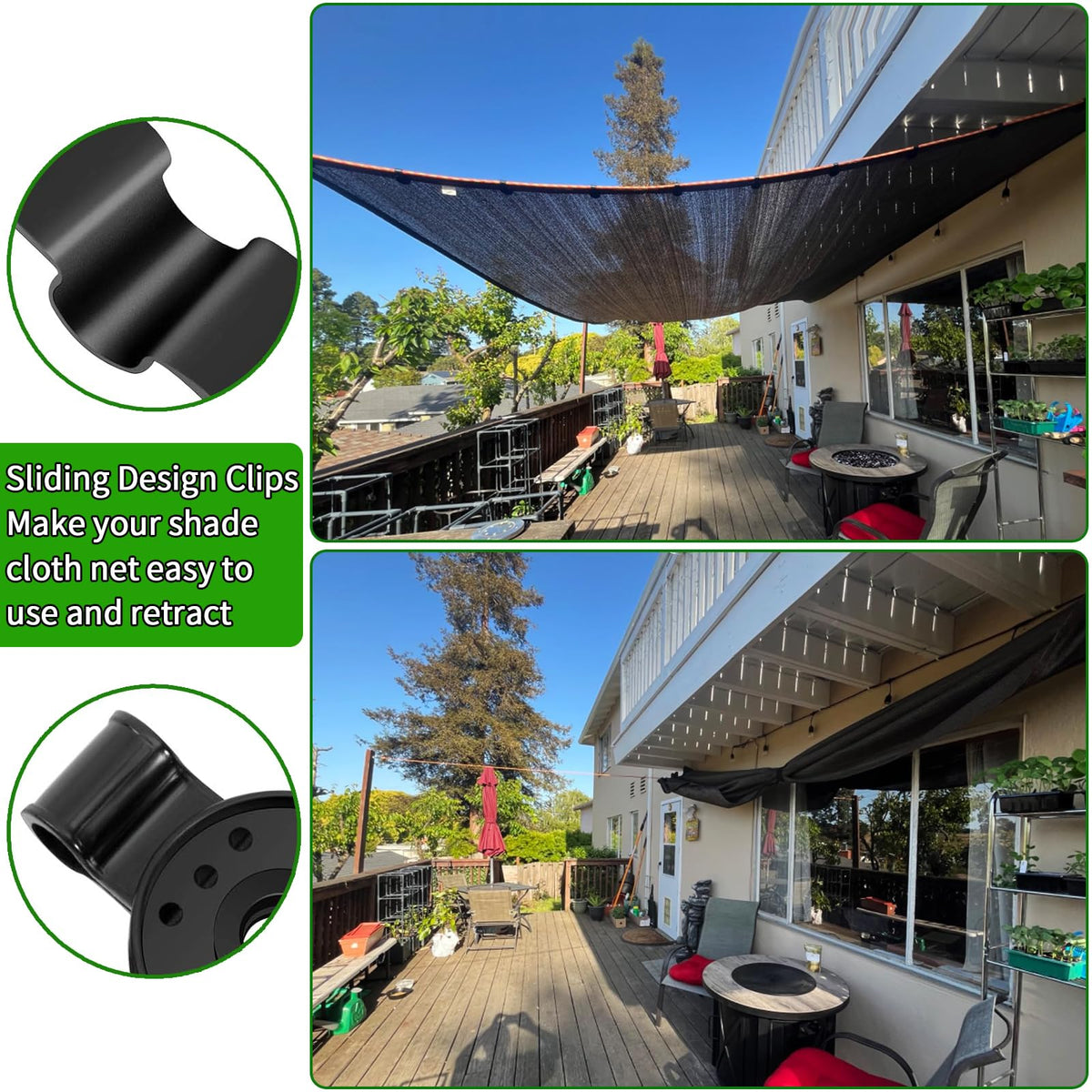 HVECT garden net clip fixes mesh securely to frames or fences