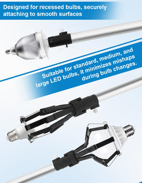 hveryppy suction cup head helps handle bulbs without damage during replacement