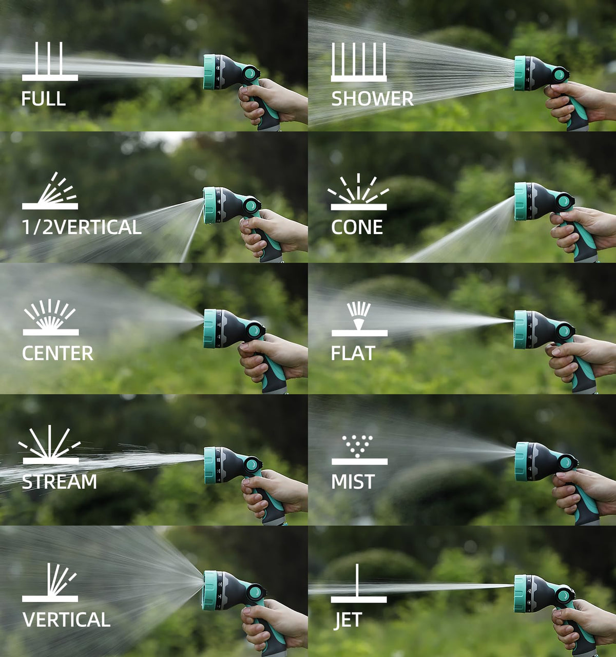 HVNPSH 10 pattern sprayer adapts from mist to jet for many tasks