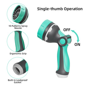 HVNPSH thumb control sprayer enables easy flow adjustment for comfortable use