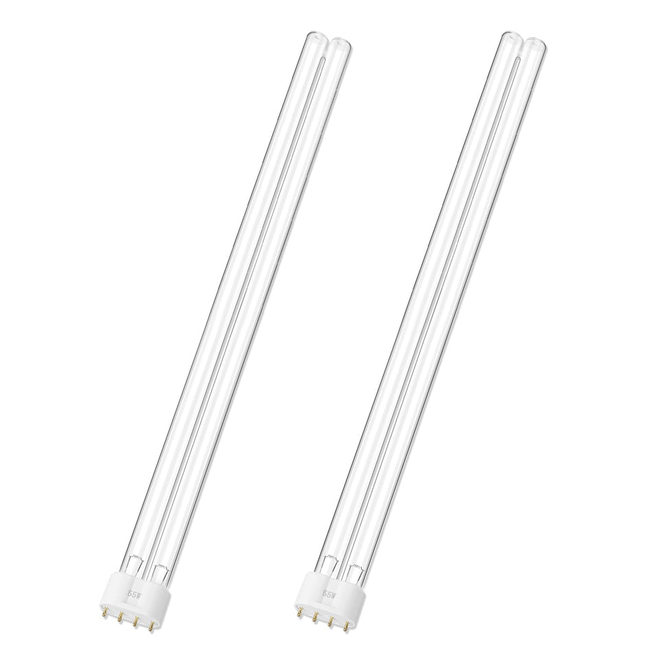 HWEIUA 55W UV bulb for pond clarifier delivers clearer water for koi ponds, improving visibility