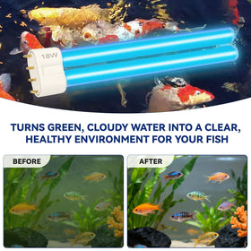 HWEIUA 8,000-hour life UV bulb implies longer service between changes.