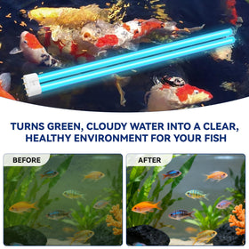HWEIUA UV bulb compatible with Aqua Medic Helix Max for reliable pond care