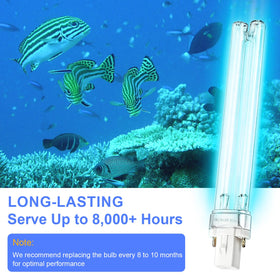 HWEIUA easy-install UV-C bulb for safe replacement.