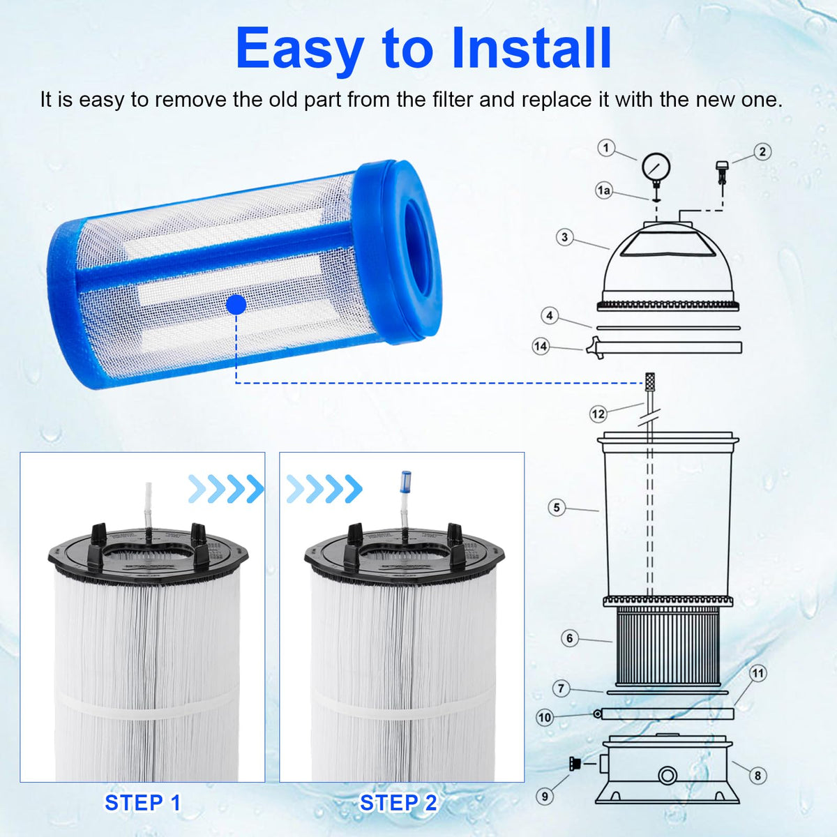 HWEIUA WC8-126Z installation diagram assists proper setup and air removal