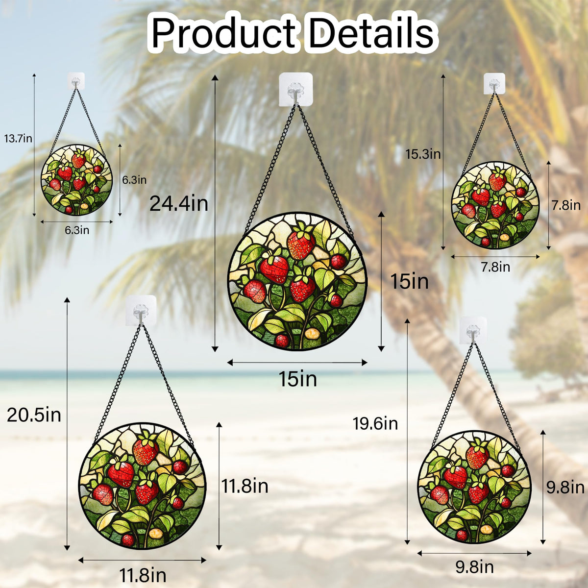 HWRHTR easy-install suncatcher fits many window sizes