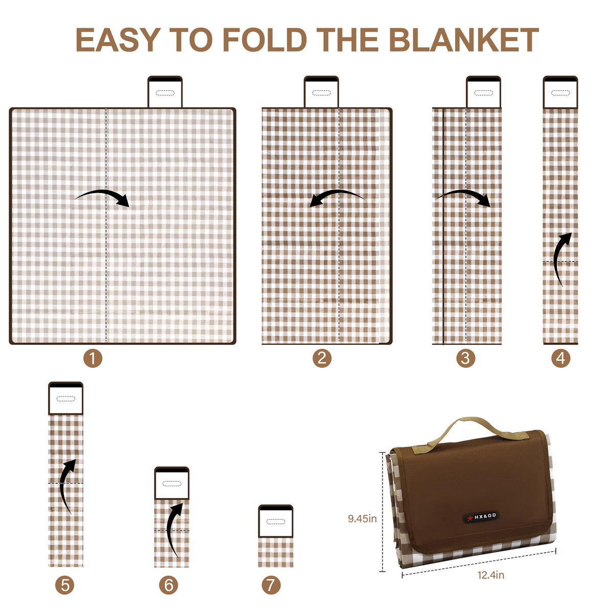 HX&OD oversized blanket supports family lounging at picnics and concerts.
