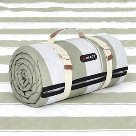 HX&OD picnic blanket 80x60 folded for easy portability on trips.