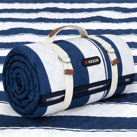 HX&OD outdoor picnic blanket 80x80 with waterproof backing for easy cleaning.
