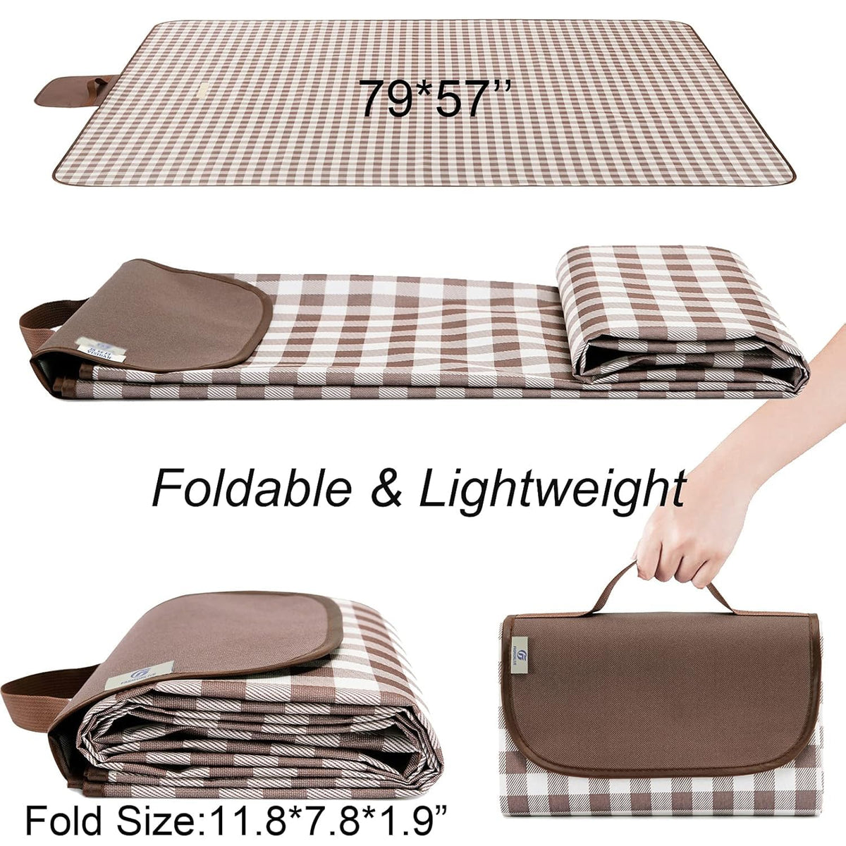 HX&OD picnic blanket durable-thick fabric offers reliable comfort outdoors