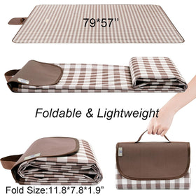 HX&OD picnic blanket durable-thick fabric offers reliable comfort outdoors