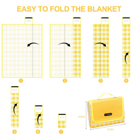 HX&OD picnic blanket versatile for beach, camping, and concerts