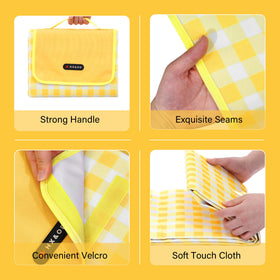 HX&OD picnic blanket folded compact for easy travel