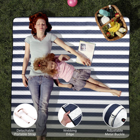 HX&OD oversized 80x80 blanket fits 4-6 adults for picnics.