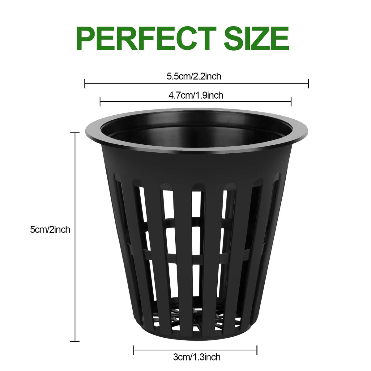 HXSEMAYIG net pot setup ideal for indoor hydroponics and versatile media.