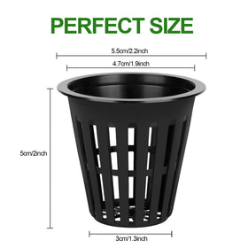 HXSEMAYIG net pot setup ideal for indoor hydroponics and versatile media.