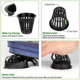 HXSEMAYIG reusable net cups simplify harvest prep and cleanup.