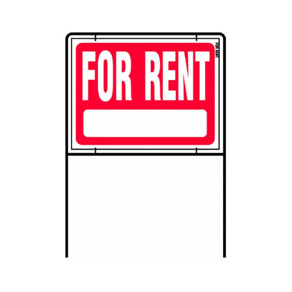 Hy-Ko RSF-603 for rent sign with frame, bold visibility for quick property listings.