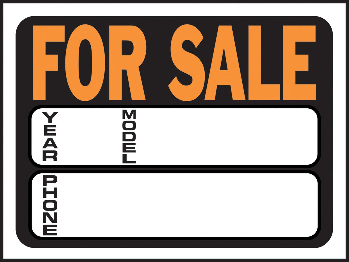 Hy-Ko plastic sign for outdoor posting with high visibility and clear messaging.