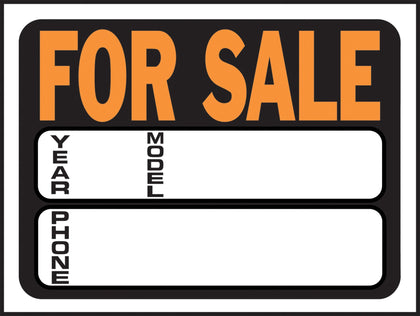 Hy-Ko plastic sign for outdoor posting with high visibility and clear messaging.
