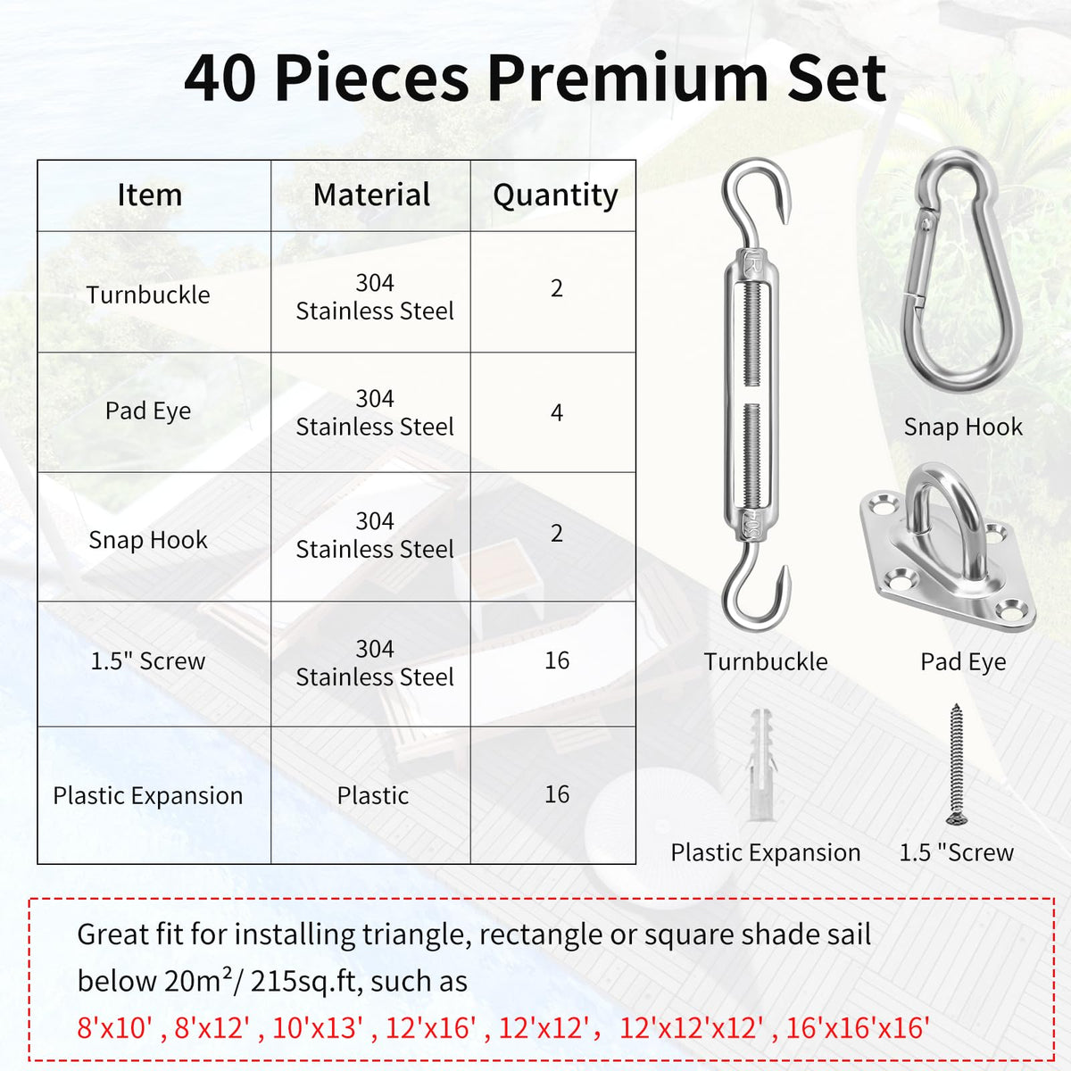 HYASIA plastic expansion anchors 16pcs for sturdy installation