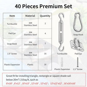 HYASIA plastic expansion anchors 16pcs for sturdy installation
