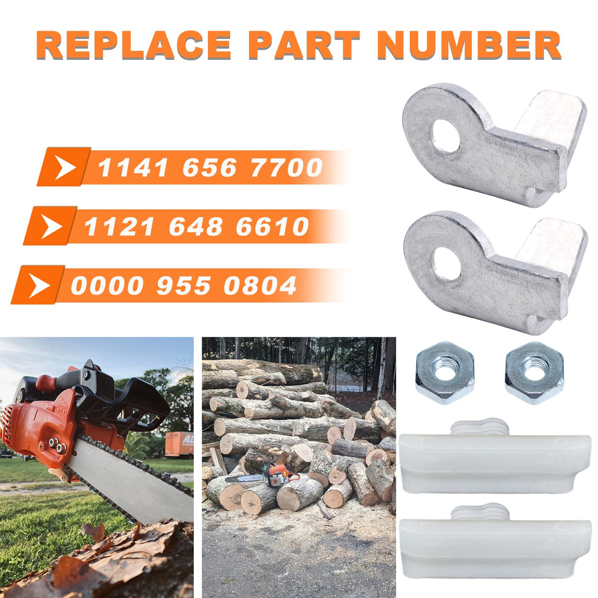 Hyceker bar nuts for Stihl ensure secure bar assembly on site.