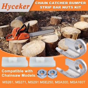 Hyceker bumper strip for Stihl adds durable protection during bar work.