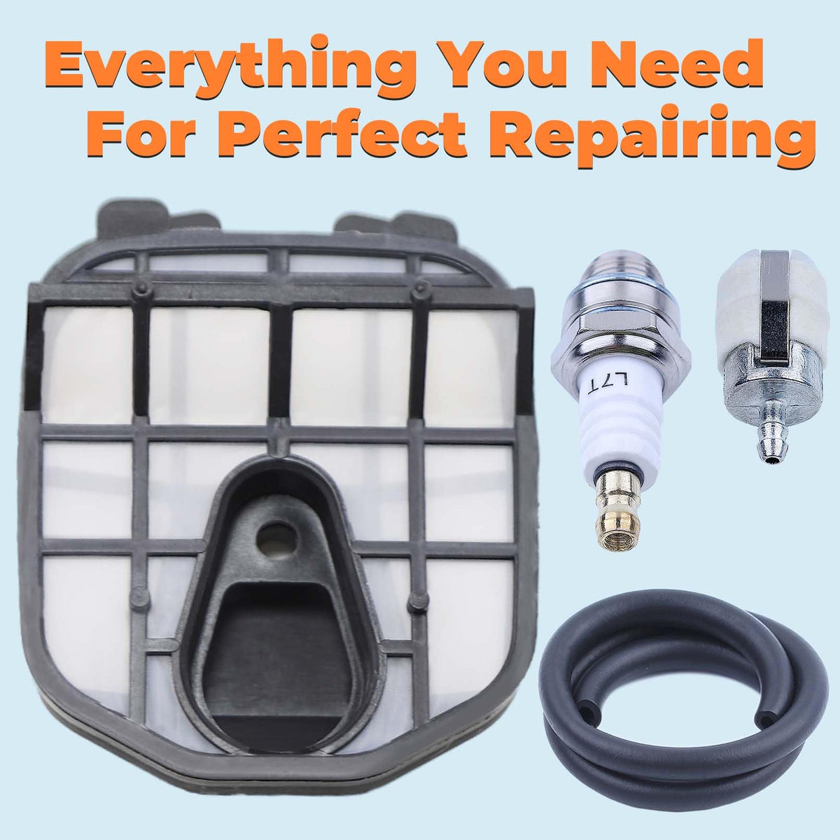 Hyceker fuel filter and fuel line for steady fuel flow