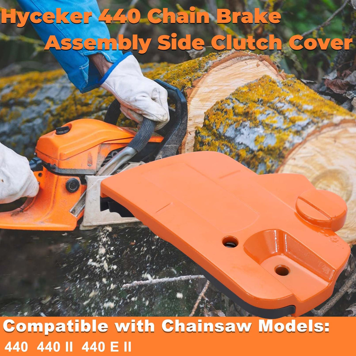 Hyceker bar nuts included for Husqvarna 440 clutch cover