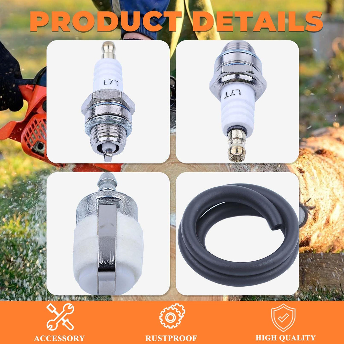 Hyceker maintenance kit contents arranged for quick replacement