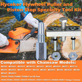 Hyceker piston stop tool with M14 thread enables precise engine control